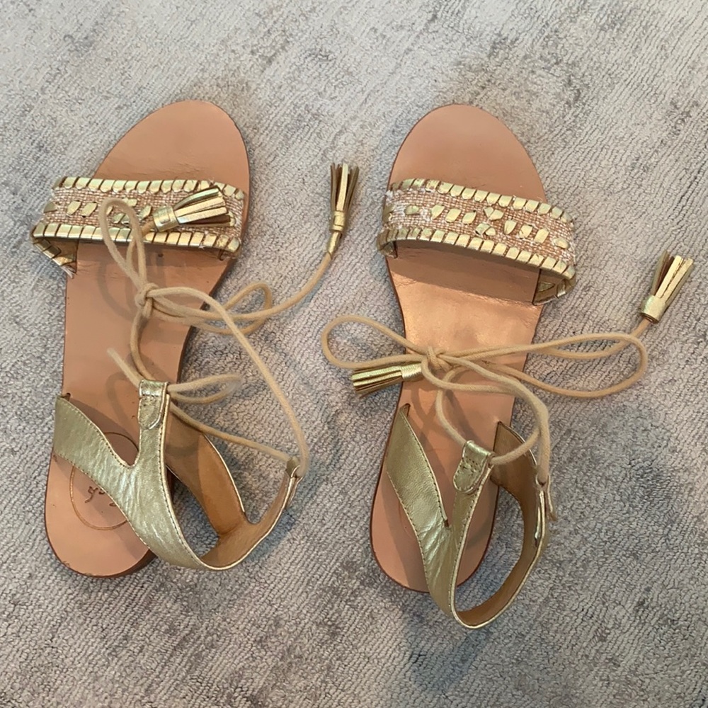 Jack Rogers Women’s Sandals Gold/Tan metallic